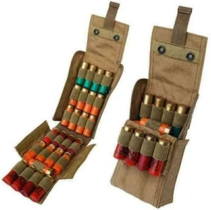 25 Rondas Tácticas Molle 12GA Escopeta Carcasa Munición Soporte Cargador Bolsa Cinturón Cintura - Imagen 1 de 23