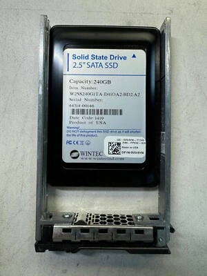 DELL VV4YN W2SS240G1TA-D41OA2-BD2.A2 240GB 3Gb/s SATA 2.5" SSD - Image 1 of 4