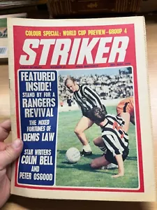 30 MAY 1970 "STRIKER" DENIS LAW UK FOOTBALL MAGAZINE (LL) - Picture 1 of 7