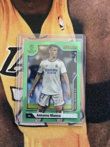 2021-22 MERLIN CHROME UCL ANTONIO BLANCO RC GREEN REFRACTOR /99 REAL MADRID - Picture 1 of 2