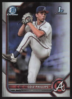 2022 Bowman Draft #BDC-90 Cole Phillips Chrome Refractor - Image 1 of 2