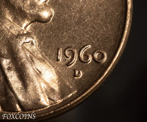 1960-D LINCOLN CENT - LARGE DATE - GEM BU Cover