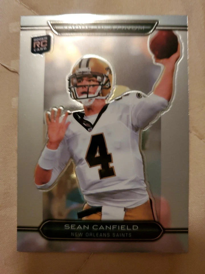 2010 Topps Platinum Sean Canfield New Orleans Saints Card - Image 1 of 2