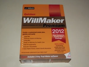 Quicken WillMaker PREMIUM 2012 Personal Finance Manager & Living Trust Maker - Picture 1 of 2