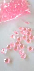 1000 x Diamanten, Streudeko, rosa, Kristalle, basteln, Geburtstag SALE!! - Bild 1 von 2