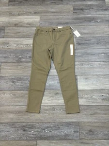 Universal Thread Pants Women’s Sz 10 High Rise Tan Jegging Short Skinny NWT - Picture 1 of 6