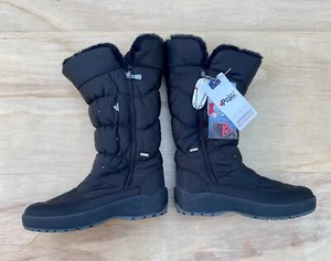 PAJAR Canada Gore-Tex Waterproof Ice-Gripper Snow Boots Women's Black SIZE 10 - Picture 1 of 9