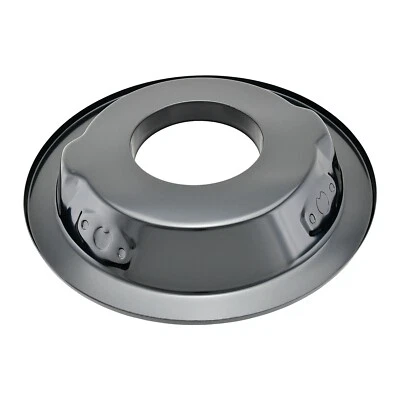 14" Black Steel Recessed Dropped Air Cleaner Base 5-1/8" Opening 4 Barrel Holley Foto 1 de 4