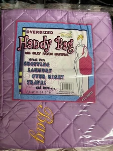 Oversize Foldable Tote Nylon Reusable Grocery Bag Laundry overnight travel  - Picture 1 of 3