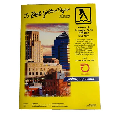 Yellow Pages Telephone Directory Phone Book for Research Triangle Park Durham NC - Image 1 of 3
