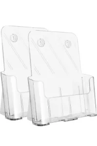 Ktrio Portabrochure acrilico 8,5 x 11 pollici supporto per letteratura acrilica in plastica... - Foto 1 di 6