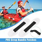 2pcs Universal PVC Kayak Seat Strap Patches Carry Grab Handle for Canoe White