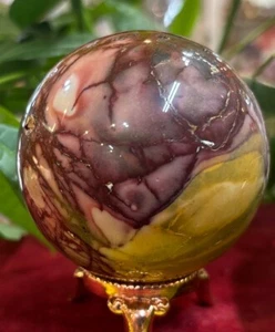 mookaite jasper Sphere 355.8 Grams 2 1/2” - Picture 1 of 11