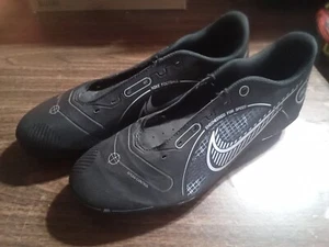 Nike Vapor 14 Club FG/MG Black Silver Soccer Cleats DJ2903-007 Men's Size 9.5 - Picture 1 of 6