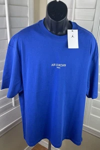 Nike Air Jordan Paris Wordmark 85 Royal Blue T-Shirt HF5490-480 - Uomo XL - Nuova con etichette - Foto 1 di 6