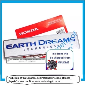 HONDA Genuine Engine Head EARTH DREAMS Emblem 17125-R9G-000 Logo Genuine - Picture 1 of 4