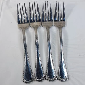 Waterford Somerset SET 4 Forks Salad Fork 7" SF glossy Stainless Vintage - Picture 1 of 7