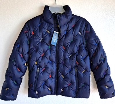 Jaqueta acolchoada acolchoada POLO RALPH LAUREN estampa total crianças meninas GG (16) - Imagem 1 de 4