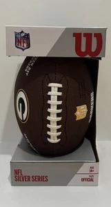 Green Bay Packers Wilson NFL Silver Series Official Full Size Composite Football - Bild 1 von 4