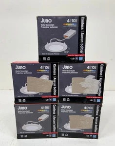 5PK Juno 4 in. Selectable CCT Ultra Slim Integrated LED White Recessed Light - Picture 1 of 2
