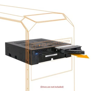 ICY DOCK 2X 2,5" SATA/SAS HDD/SSD wymienna ramka z tacami bezśrubowymi Plus 3, - Zdjęcie 1 z 7