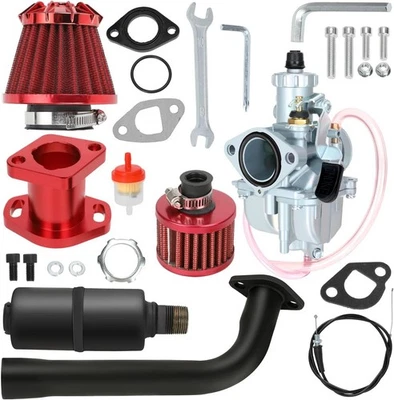 Kit Predator 212 Stage 2 com carburador VM22 tubo de escape silenciador substituto... - Imagem 1 de 4