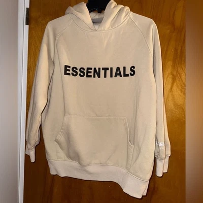 Essentials Fear of God sudadera con capucha color avena talla mediana Foto 1 de 4