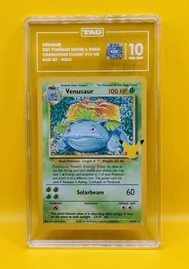 Vensaur 2021 Pokemon Sword & Shield Celebrations Classics #15/102 Holo TAG 10 - Picture 1 of 2