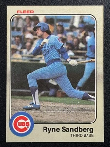 Fleer #507 Ryne Sandberg 1983 radiocontrol Chicago Cubs - Imagen 1 de 2