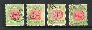 AUSTRALIA USED1909 POSTAGE DUES SELECTION - Picture 1 of 1