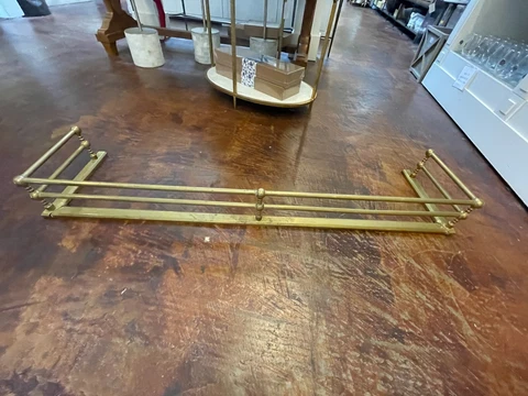 Antique Brass Fireplace Fender Cover