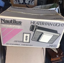 UPC 026715000418 product image for Nautilus N655 Bathroom Combo Ceiling Light Heater Vent Exhaust Fan NOS Open Box | upcitemdb.com