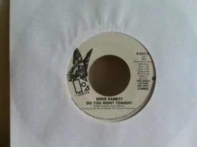 EDDIE  RABBITT  7"  VINYL  SINGLE ,ROCKY MOUNTAIN MUSIC / DO YOU RIGHT TONIGHT - Image 1 of 2