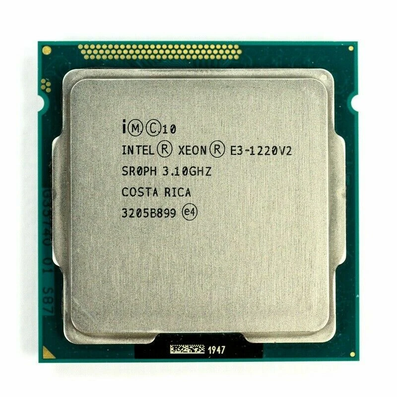 Intel Xeon E3-1220 V2 CPU Quad-Core SR0PH 3.1 GHz 8M 5 GT/s LGA 1155 Processor - Image 1 of 1