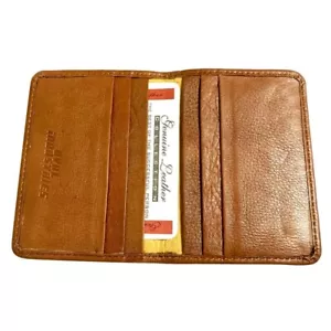 Card Holder Leather Color (Black ,Dark Brown) - Picture 1 of 6