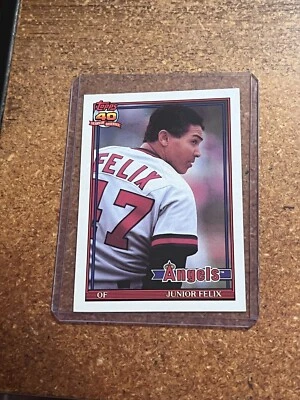 1991 Topps Baseball Traded # 40T Junior Felix - Image 1 of 4