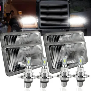 4PCS 4x6" LED Headlights DRL High-Low Beam For Chevrolet Monte Carlo 1980-1988 - Picture 1 of 15