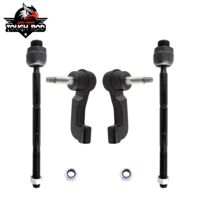 4pcs Front Inner Outer Tie Rods for 2002-2005 Jeep Liberty Sport Utility 4-Door - Image 1 of 4