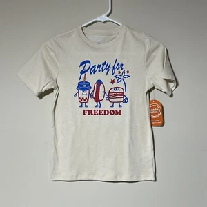 Boys “Party For Freedom” Graphic Tee Size M (8). NWT! 4th Of July Shirt - Picture 1 of 4