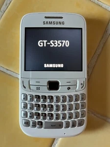 Samsung Ch@t GT-S3570 blanc - Photo 1 sur 3
