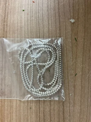 Deko * Perlenkette * Bastellkette, Bordürenkette, silberfarben - Bild 1 von 3