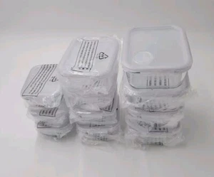 22 Piece Glass Food Storage 11 Containers With Lids Leak Proof Food Prep No BPA - Picture 1 of 6