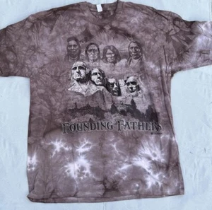 THE MOUNTAIN Founding Fathers Tshirt David Berhans 2013 Mt Rushmore XL NWOT - Picture 1 of 6