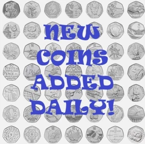 Rare 50p Coins CIRCULATED or BU Olympic Salmon Beatrix Potter Paddington WWF Kew - Picture 1 of 95