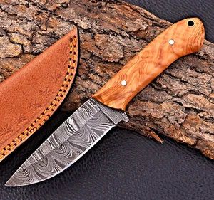Custom HandMade Hunting Skinning Knife Hand Forged Damascus Steel Blade 2902 - Picture 1 of 5