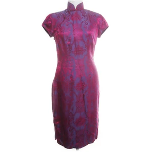 SHANGHAI TANG Qipao Cheongsam Rachel Grant James Bond 2002 Jacquard Dress Us8 M - Picture 1 of 10