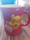 Disney Winnie the Pooh and Piglet  3D Coffee Mug Cup Red Friends Forever 4.5"