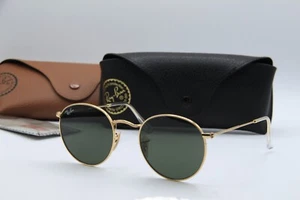 NEW RAY-BAN RB 3447-N 001 GOLD ROUND METAL AUTHENTIC SUNGLASSES W/CASE 50-21 - Picture 1 of 6