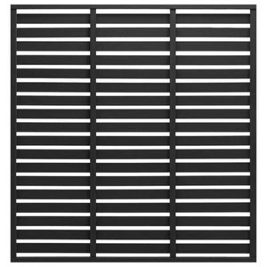 Fence Panel WPC 180x180 cm Black vidaXL - Picture 1 of 4