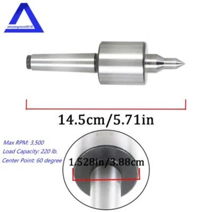 MT2 Live Center For CNC Long Spindle Lathe Tool Morse Taper Precision 0.000197'' - Picture 1 of 10